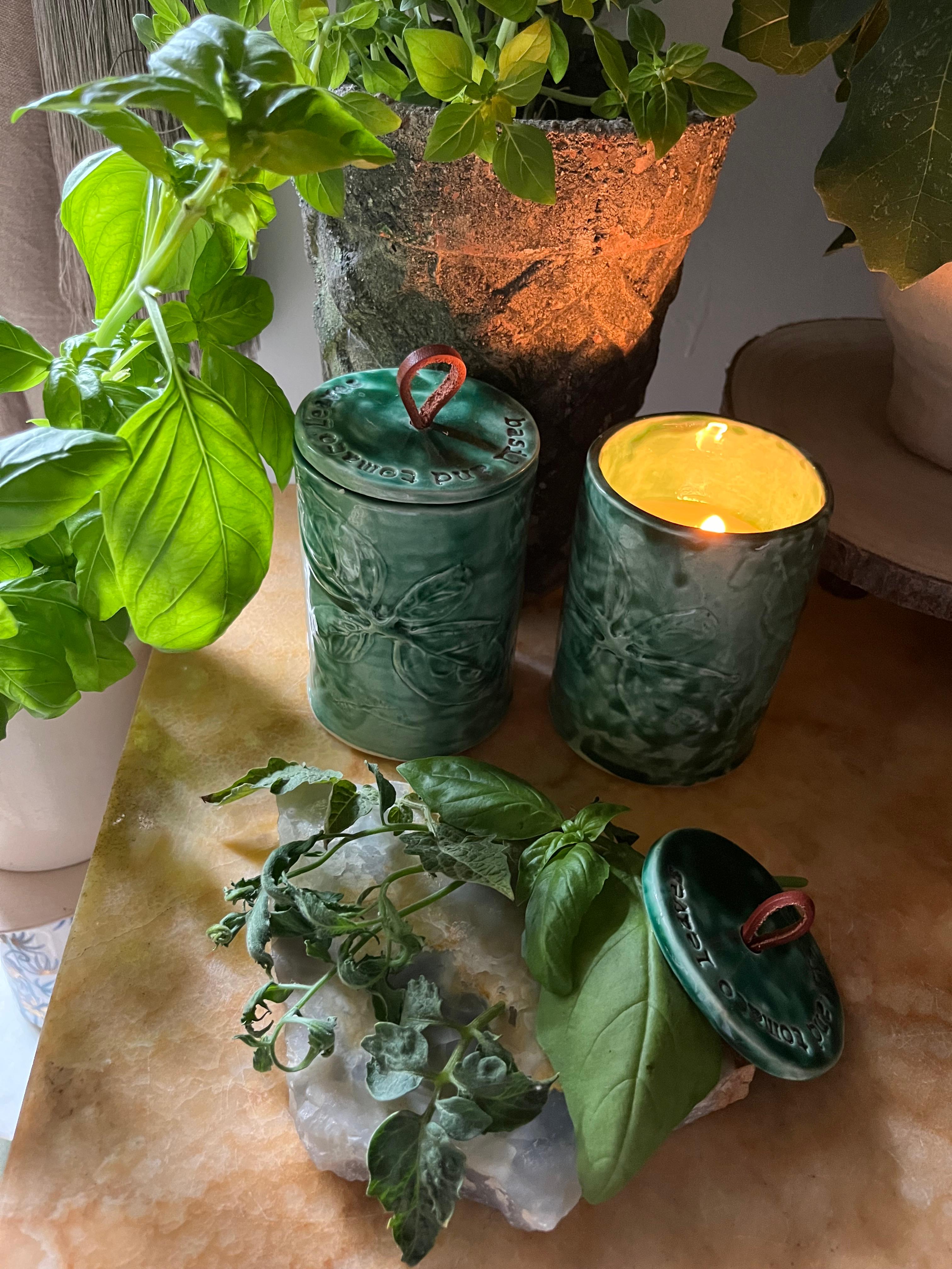 Basil + Tomato Leaves